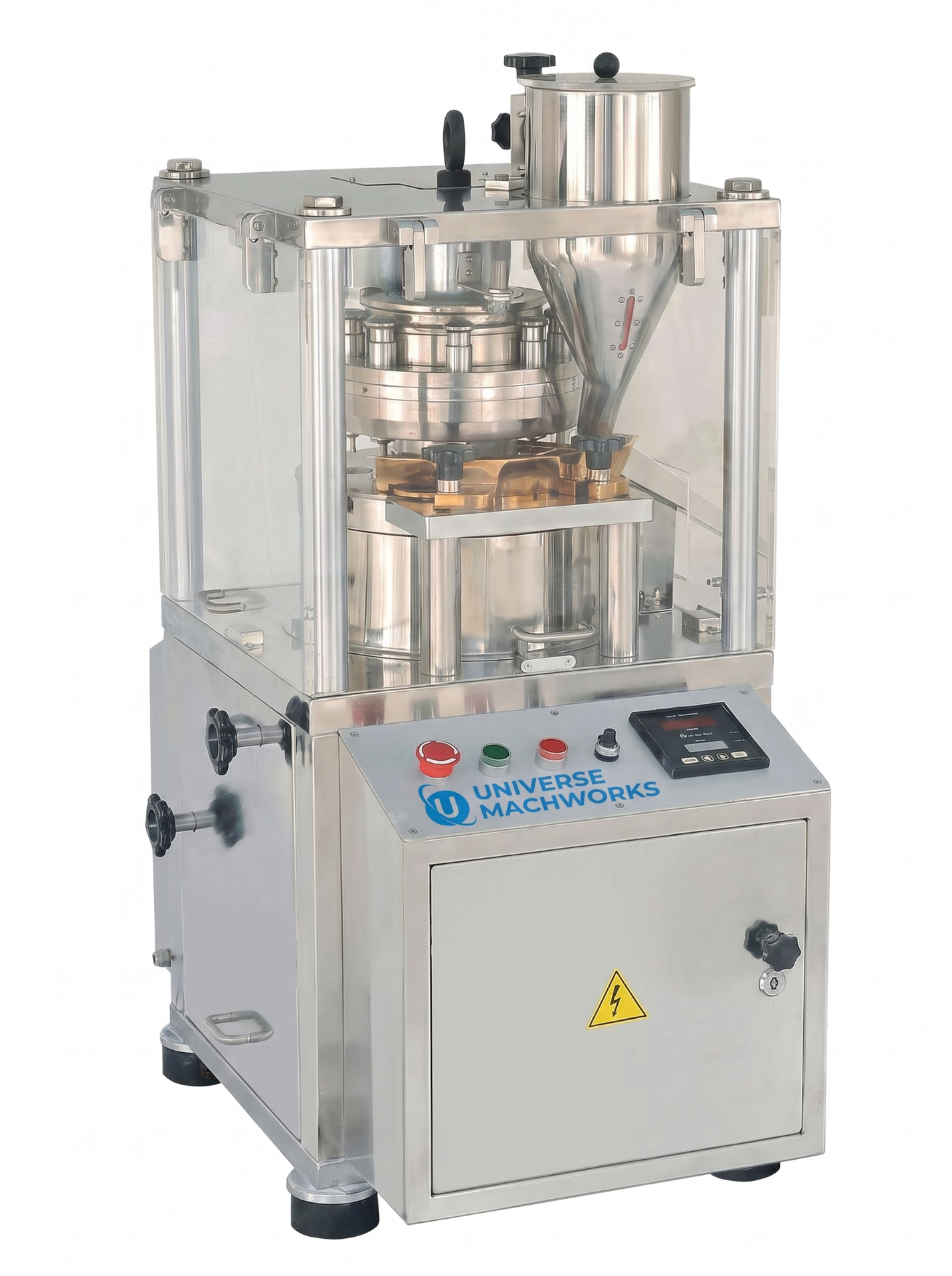 Single Rotary Tablet Press Machine Manufacturer | Universe Mach Works Single Rotary Tablet Press Machine Manufacturer in India by Universe Mach Works